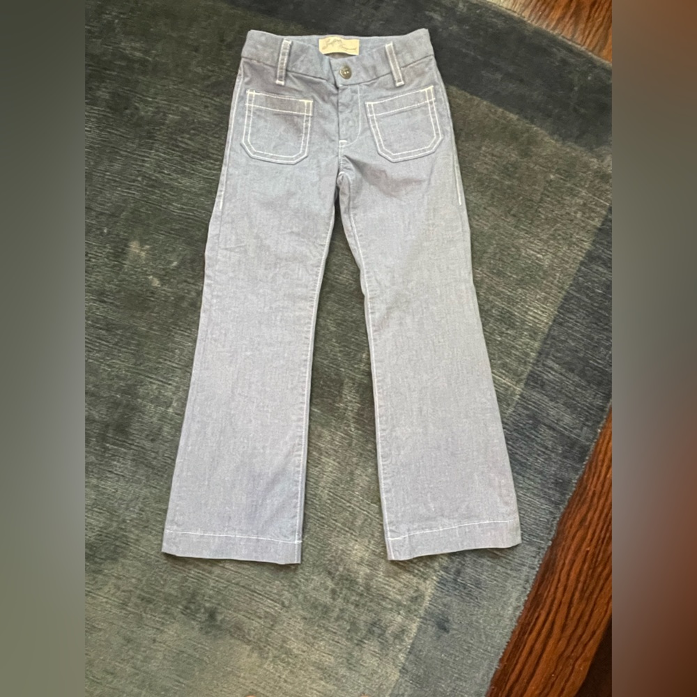 Girls Bonpoint Chambray Jeans- Size 6 NWOT